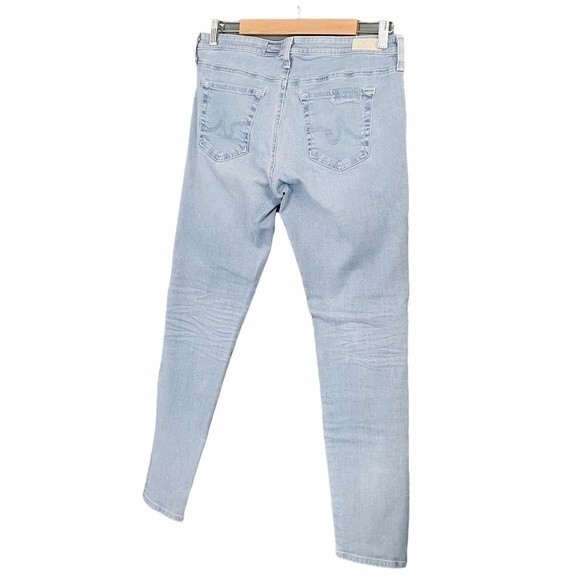 AG Adriano Goldschmied Jeans The Legging Ankle Light Wash Patches Size 31 | 12 - Picture 6 of 13